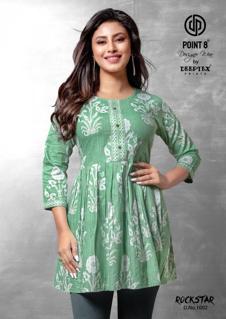 POINT 8 DEEPTEX PRINTS LAUNCH ROCKSTAR VOL 1 COTTON PLUS SIZE WESTERN STYLISH TOP