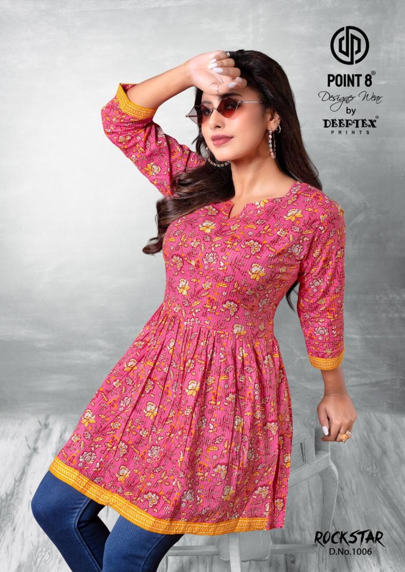 POINT 8 DEEPTEX PRINTS LAUNCH ROCKSTAR VOL 1 COTTON PLUS SIZE WESTERN STYLISH TOP