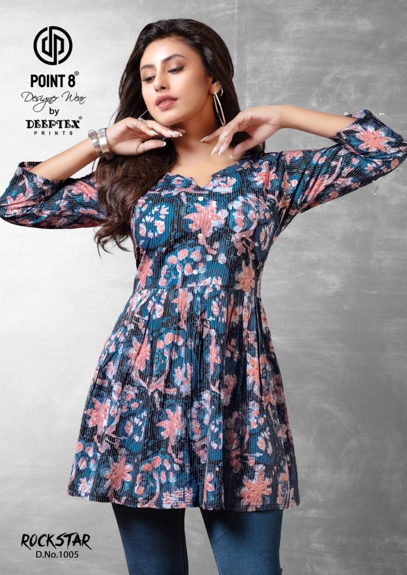 POINT 8 DEEPTEX PRINTS LAUNCH ROCKSTAR VOL 1 COTTON PLUS SIZE WESTERN STYLISH TOP
