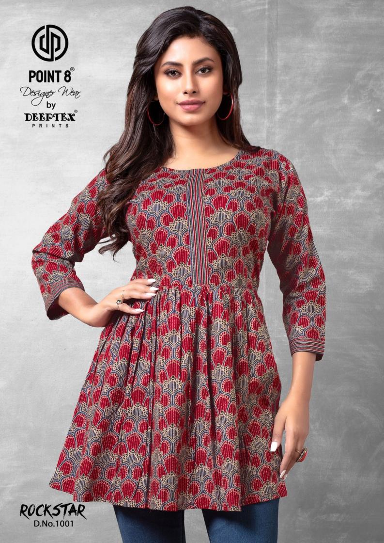 POINT 8 DEEPTEX PRINTS LAUNCH ROCKSTAR VOL 1 COTTON PLUS SIZE WESTERN STYLISH TOP