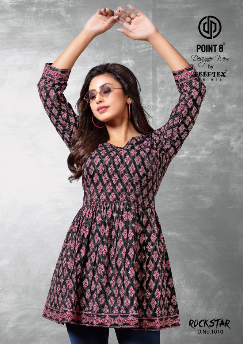 POINT 8 DEEPTEX PRINTS LAUNCH ROCKSTAR VOL 1 COTTON PLUS SIZE WESTERN STYLISH TOP