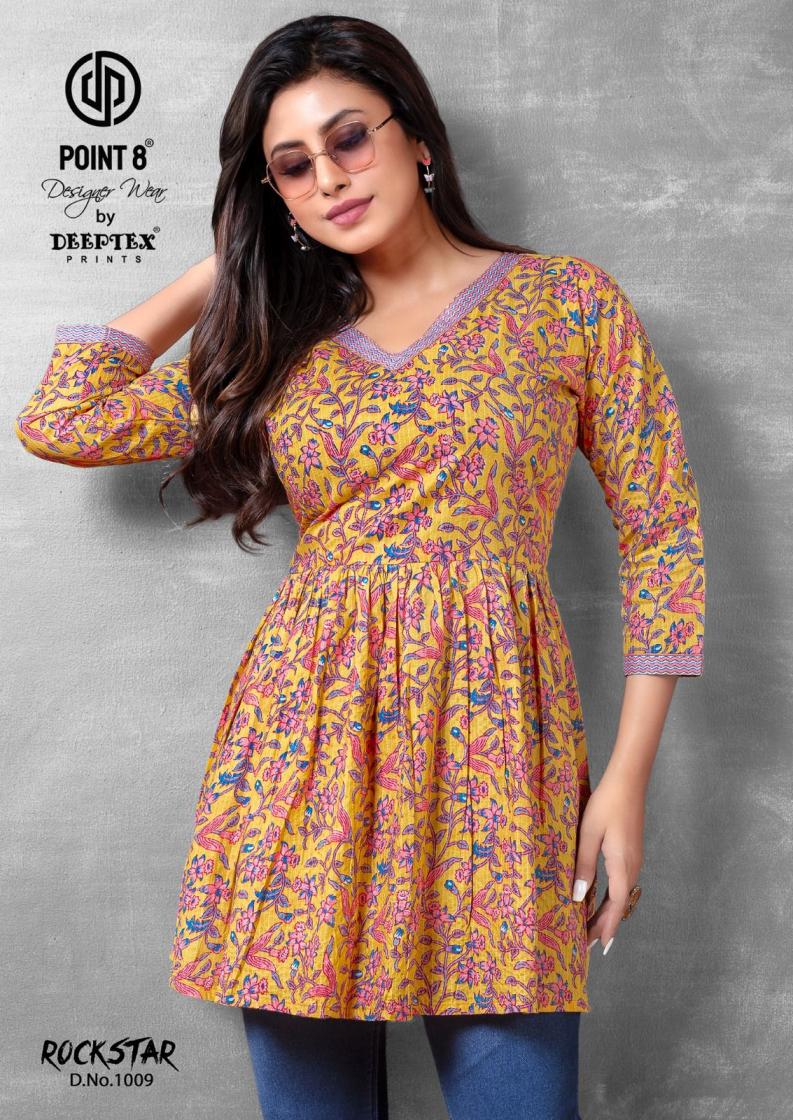 POINT 8 DEEPTEX PRINTS LAUNCH ROCKSTAR VOL 1 COTTON PLUS SIZE WESTERN STYLISH TOP