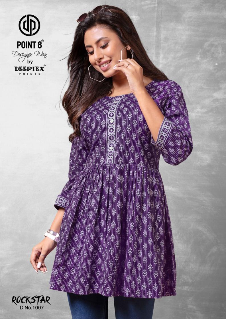 POINT 8 DEEPTEX PRINTS LAUNCH ROCKSTAR VOL 1 COTTON PLUS SIZE WESTERN STYLISH TOP