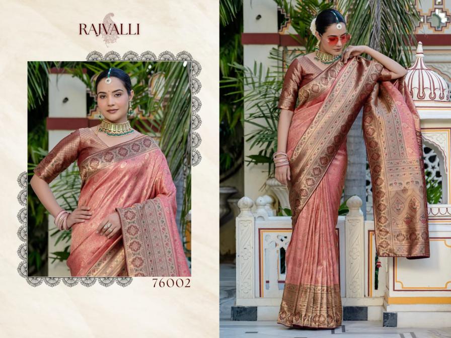 RAJVALLI BY SETHNIC LIFESTYLE KANJIVARAM SILK EXCLUSIVE SAREE FOR WOMENS