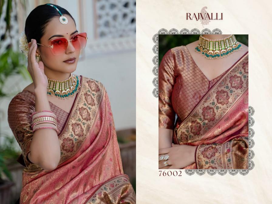 RAJVALLI BY SETHNIC LIFESTYLE KANJIVARAM SILK EXCLUSIVE SAREE FOR WOMENS