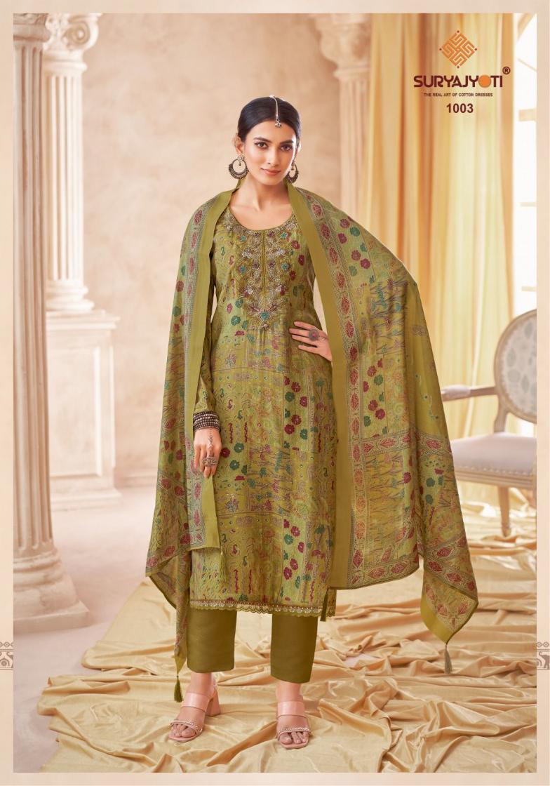 SURYAJYOTI PRESENT KESHA VOL 1 MODAL HEAVY STYLISH DRESS MATERIAL