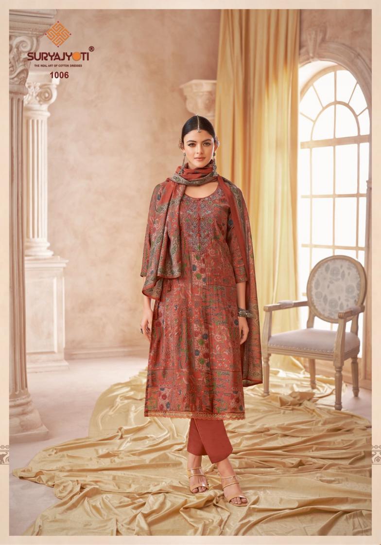 SURYAJYOTI PRESENT KESHA VOL 1 MODAL HEAVY STYLISH DRESS MATERIAL