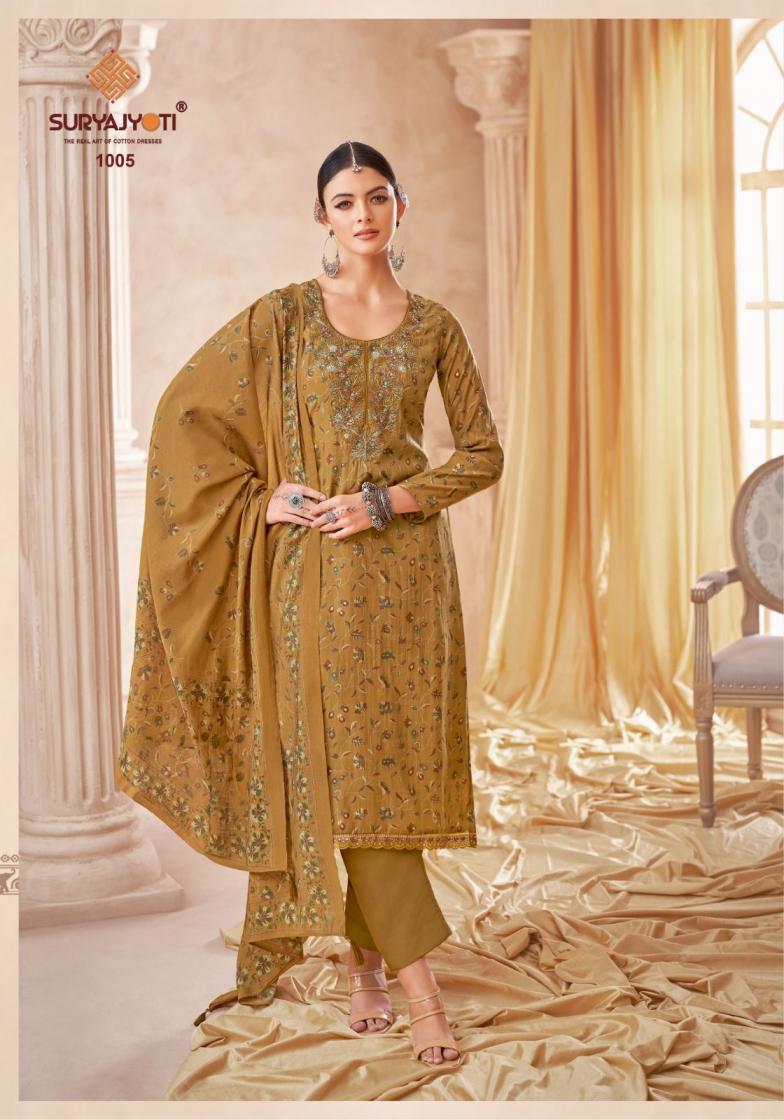 SURYAJYOTI PRESENT KESHA VOL 1 MODAL HEAVY STYLISH DRESS MATERIAL
