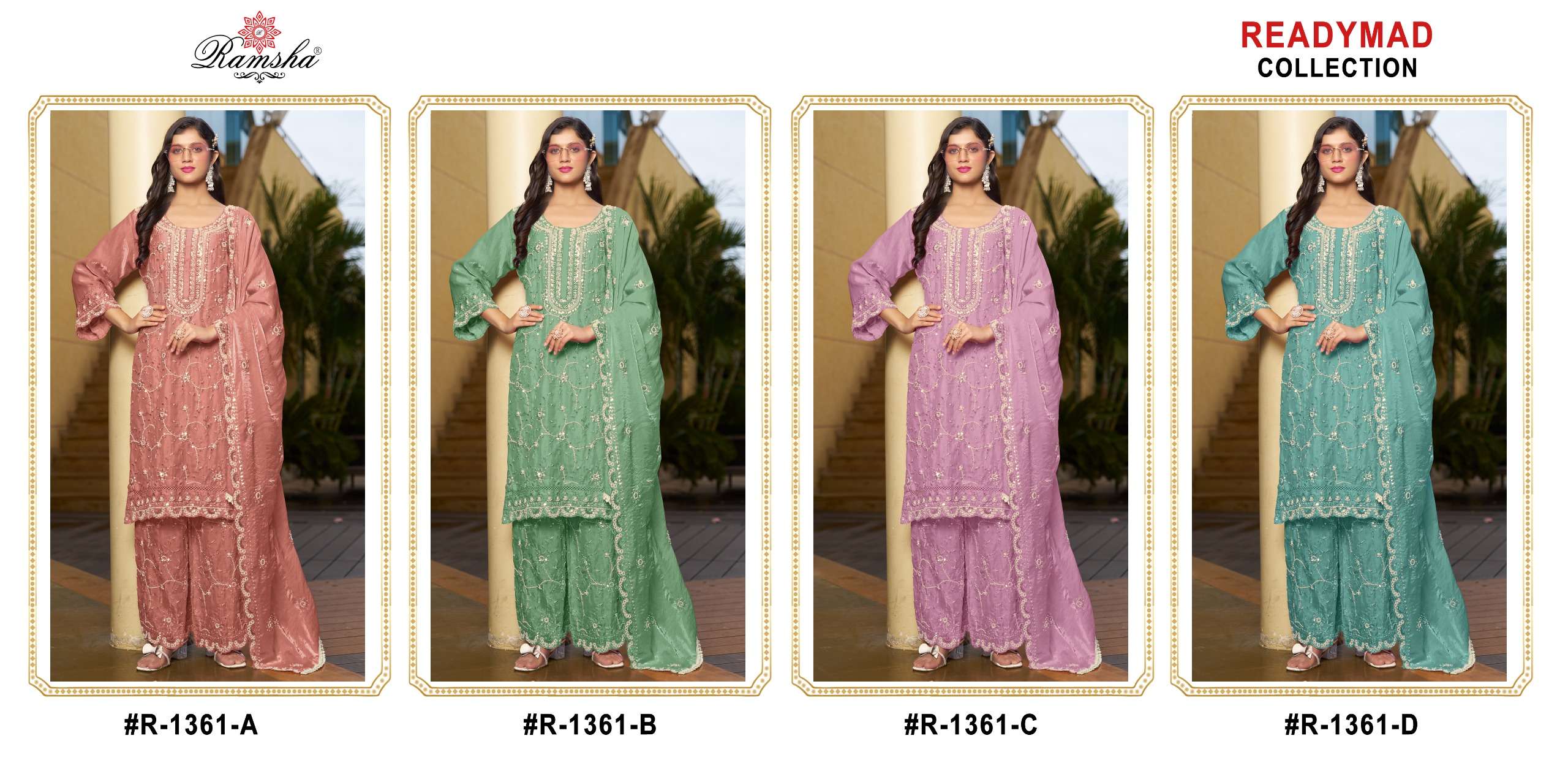 RAMSHA R-1361 NX READYMADE FANDY BEAUTIFUL 3 PC SET COLLECTION