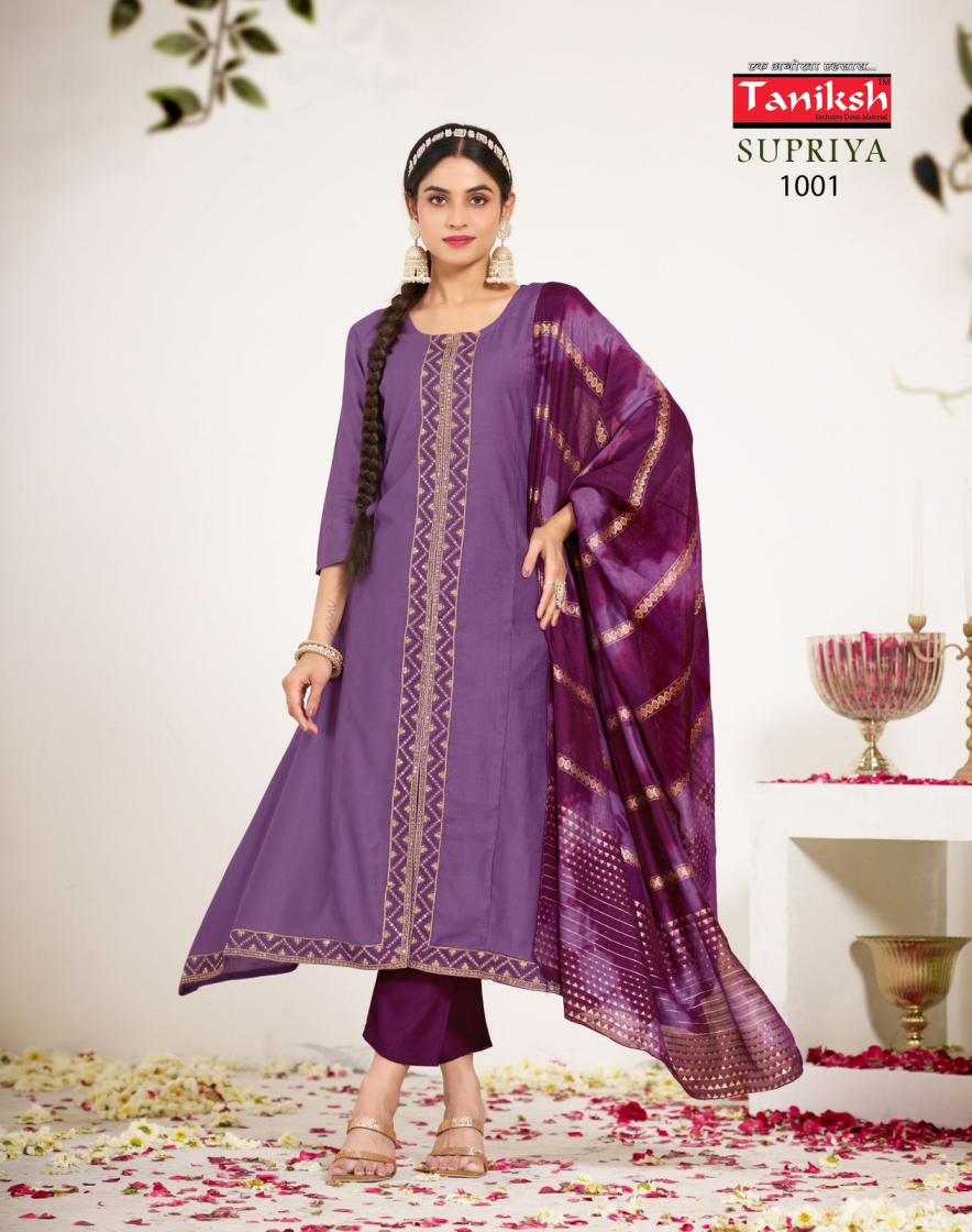 TANIKSH SUPRIYA VOL 1 READYMADE STYLISH VERTICAN SUIT FOR WOMENS