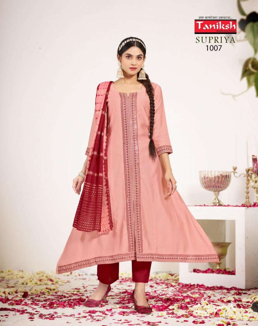 TANIKSH SUPRIYA VOL 1 READYMADE STYLISH VERTICAN SUIT FOR WOMENS