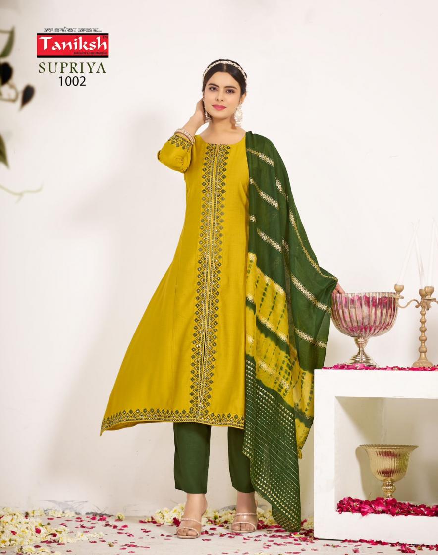 TANIKSH SUPRIYA VOL 1 READYMADE STYLISH VERTICAN SUIT FOR WOMENS