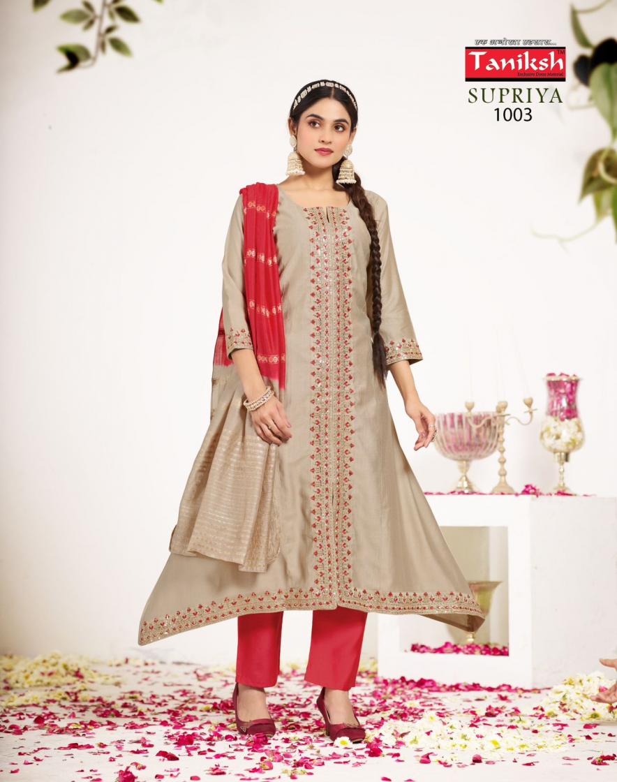 TANIKSH SUPRIYA VOL 1 READYMADE STYLISH VERTICAN SUIT FOR WOMENS