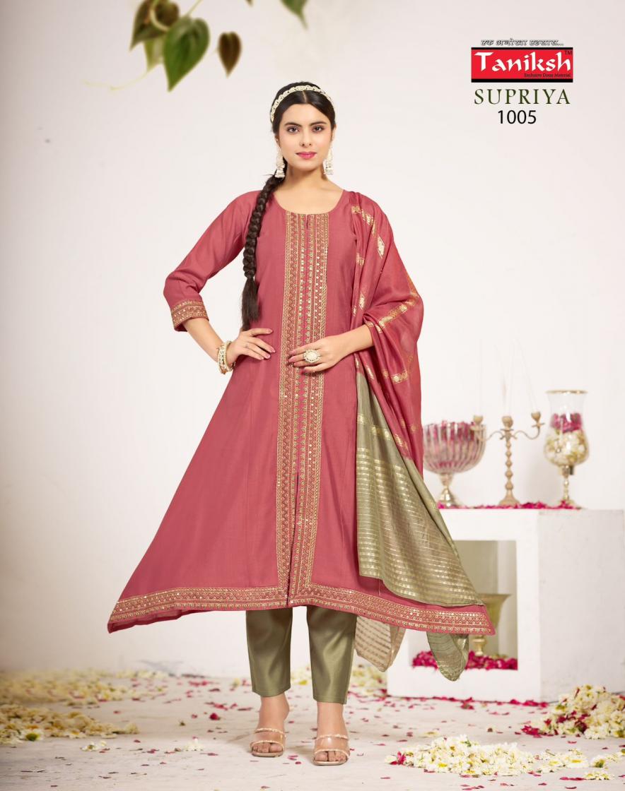TANIKSH SUPRIYA VOL 1 READYMADE STYLISH VERTICAN SUIT FOR WOMENS
