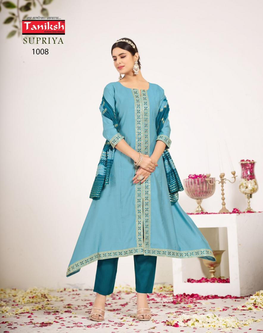 TANIKSH SUPRIYA VOL 1 READYMADE STYLISH VERTICAN SUIT FOR WOMENS