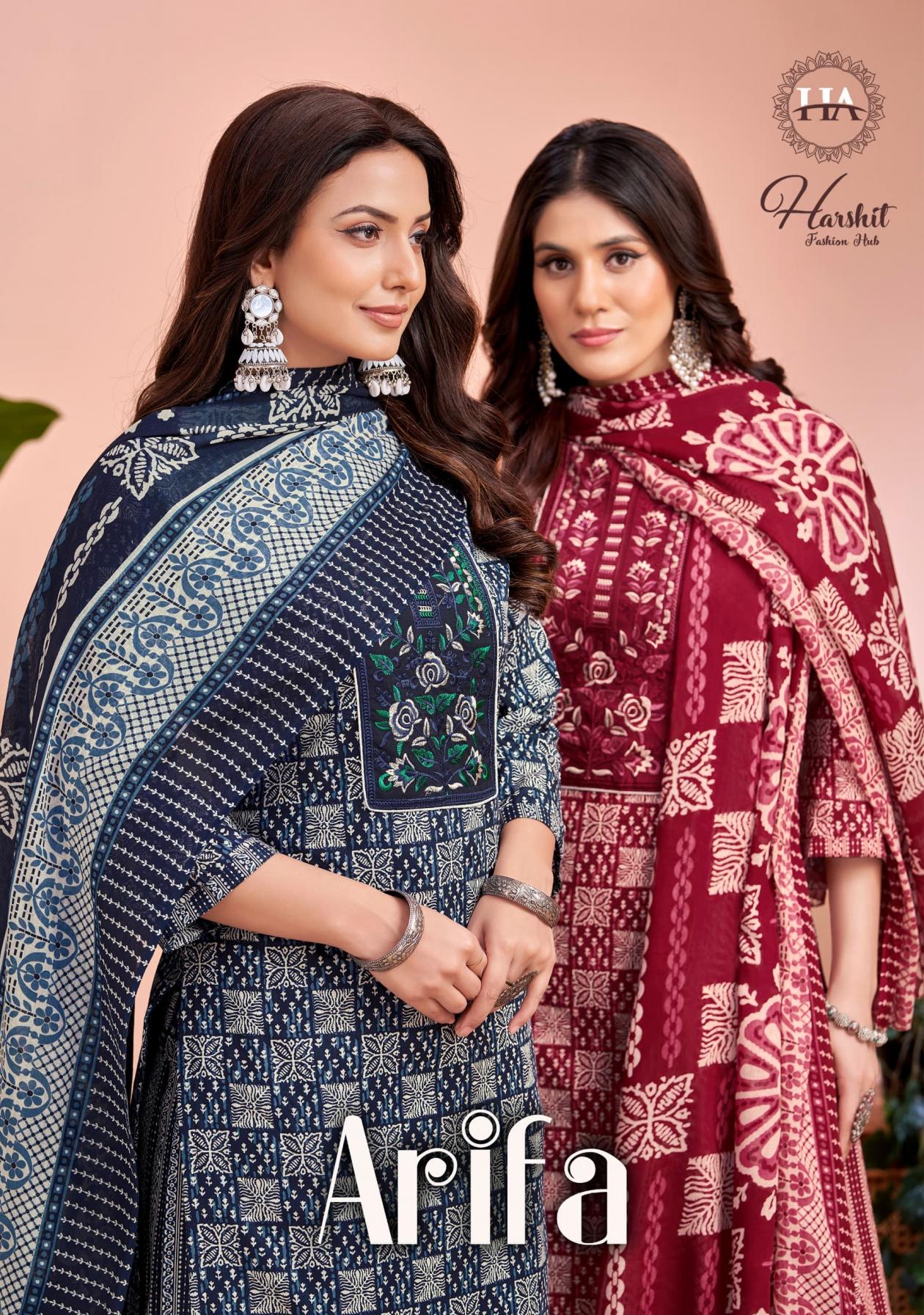 ALOK SUIT LAUNCH AARIFA VOL 2 COTTON UNSTITCHED SUITS ONLINE