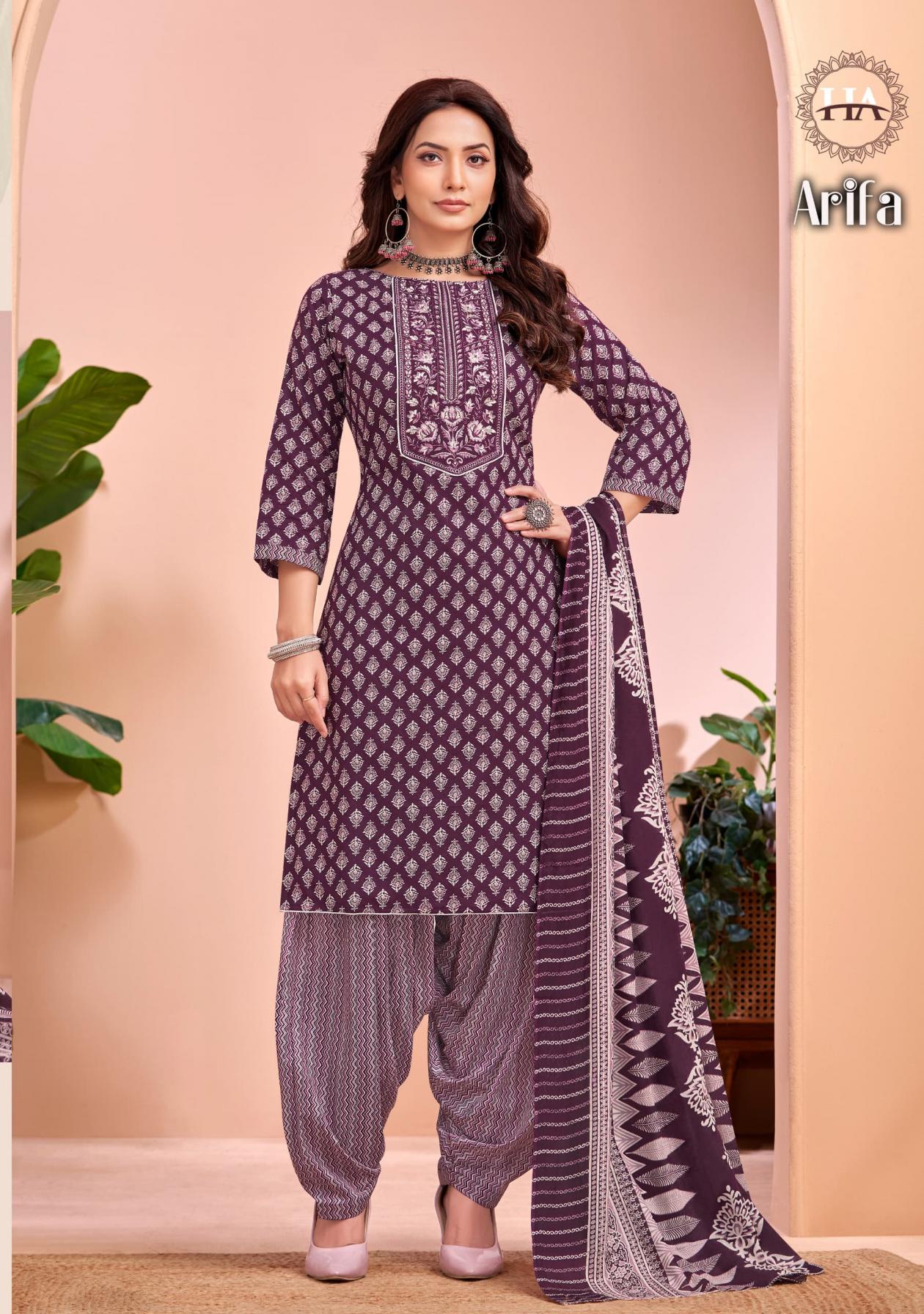 ALOK SUIT LAUNCH AARIFA VOL 2 COTTON UNSTITCHED SUITS ONLINE