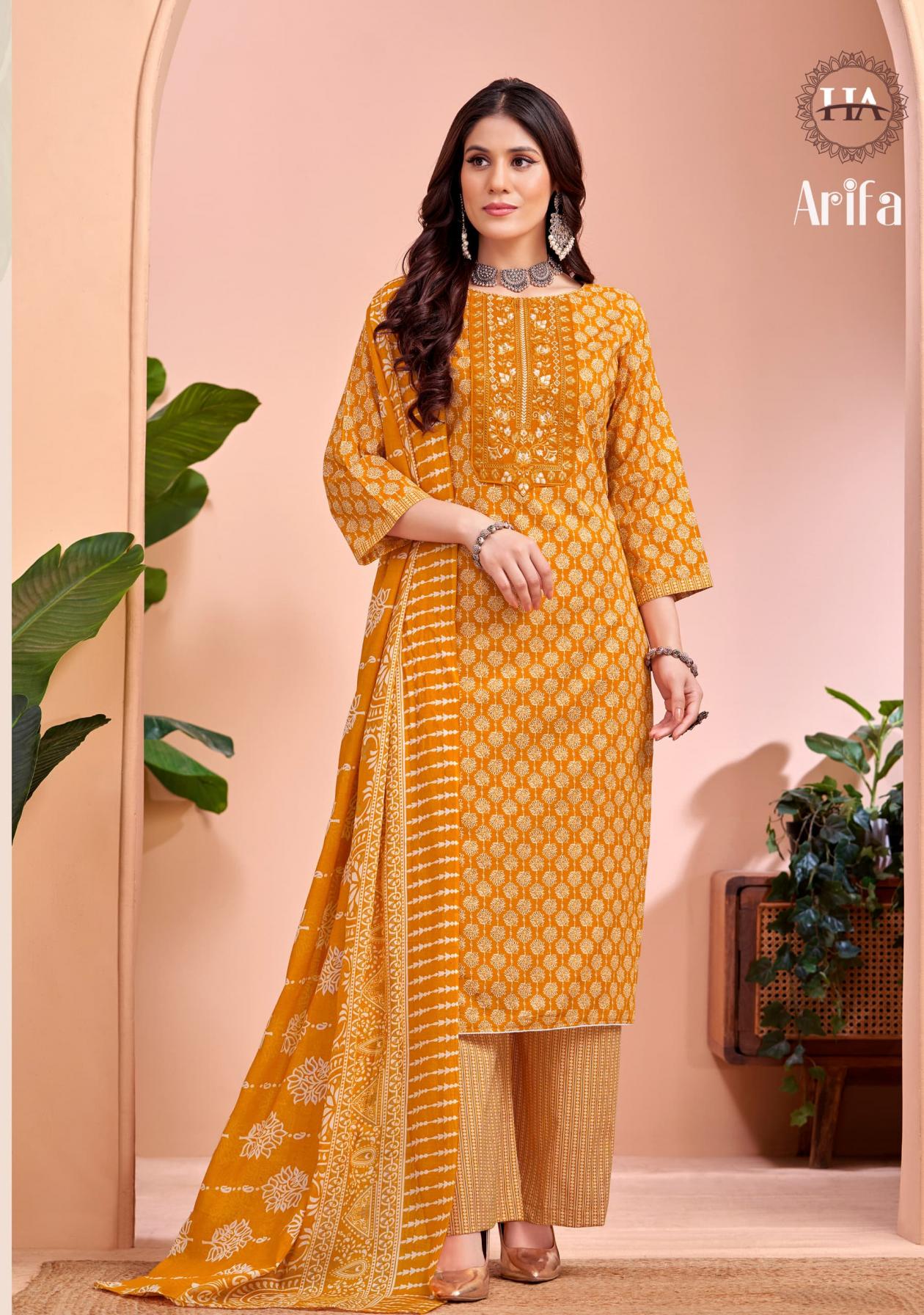ALOK SUIT LAUNCH AARIFA VOL 2 COTTON UNSTITCHED SUITS ONLINE