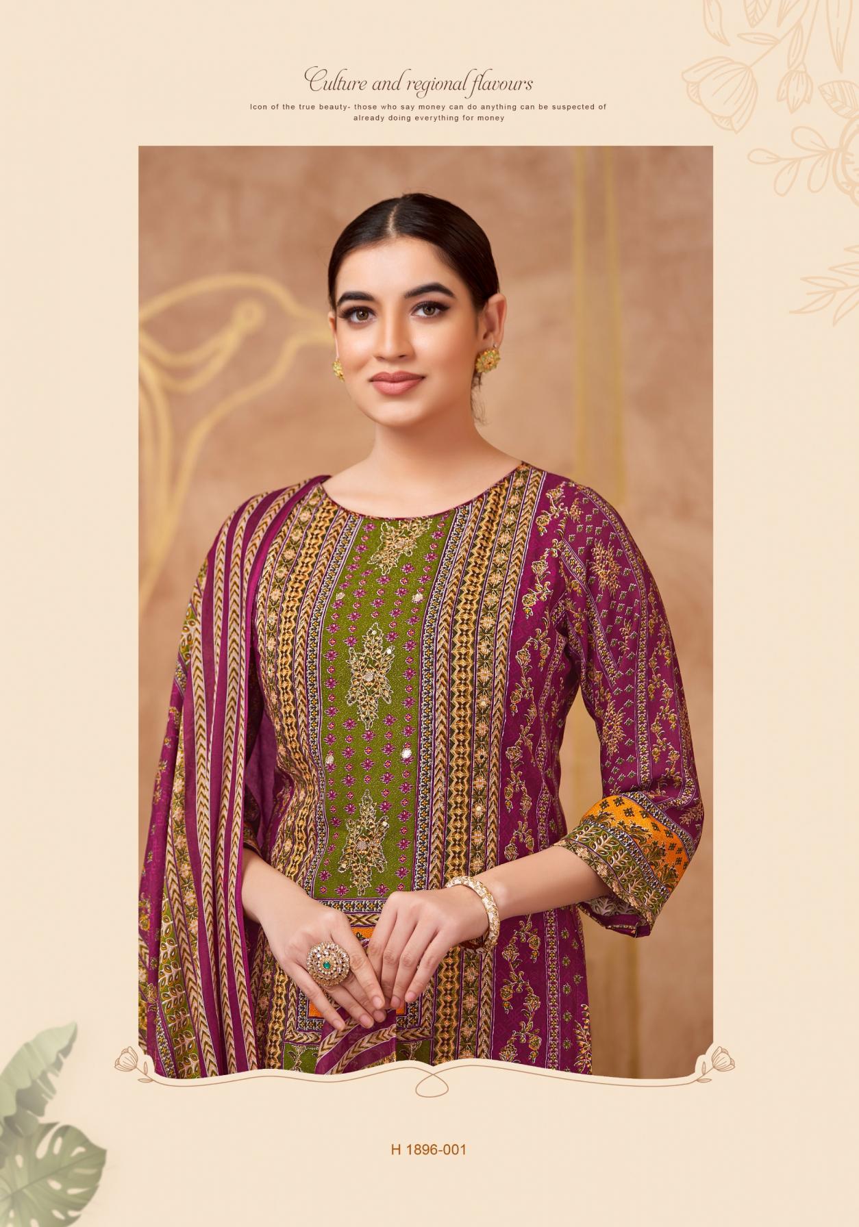 ALOK SUIT PRESENT SANA NOOR VOL 2 REYON EXCLUSIVE PRINT HAND WORKED SALWAR KAMEEZ