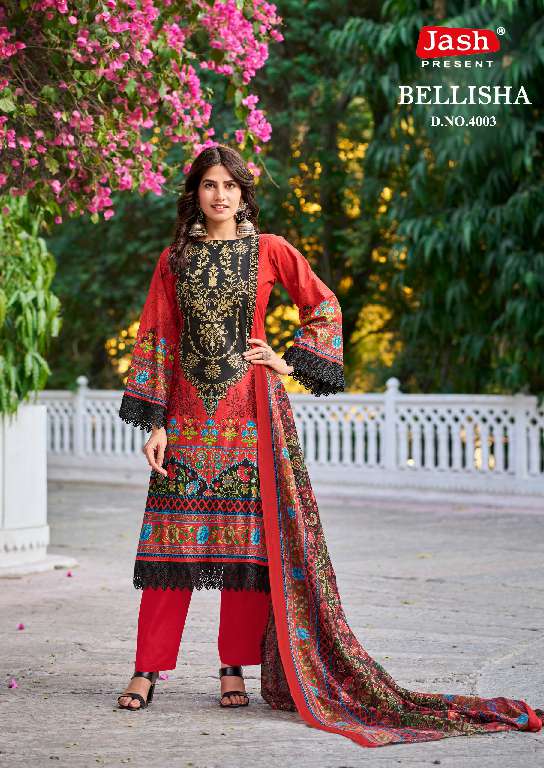 Jash Belliza Vol-4 Wholesale Pure Cotton Fabrics Printed Dress Material