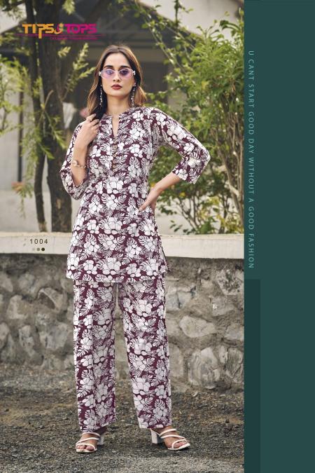 COTTON TRENDS BY TIPS AND TOPS READYMADE CLASSIC COTTON PRINTED CO-ORD SETS
