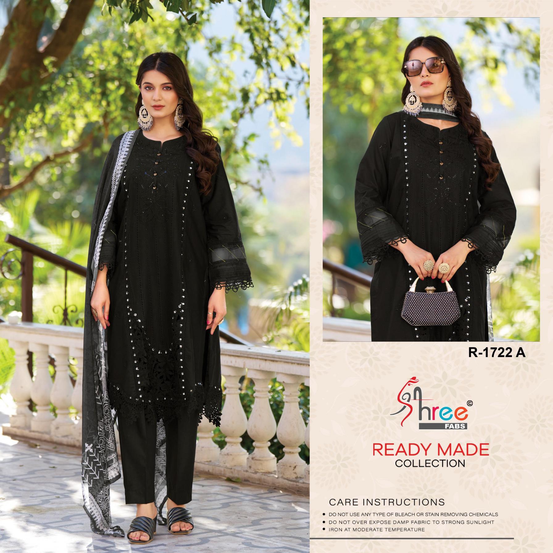 SHREE FABS R-1722 READYMADE COTTON LAWN MODERN PAKISTANI SUIT FOR WOMENS