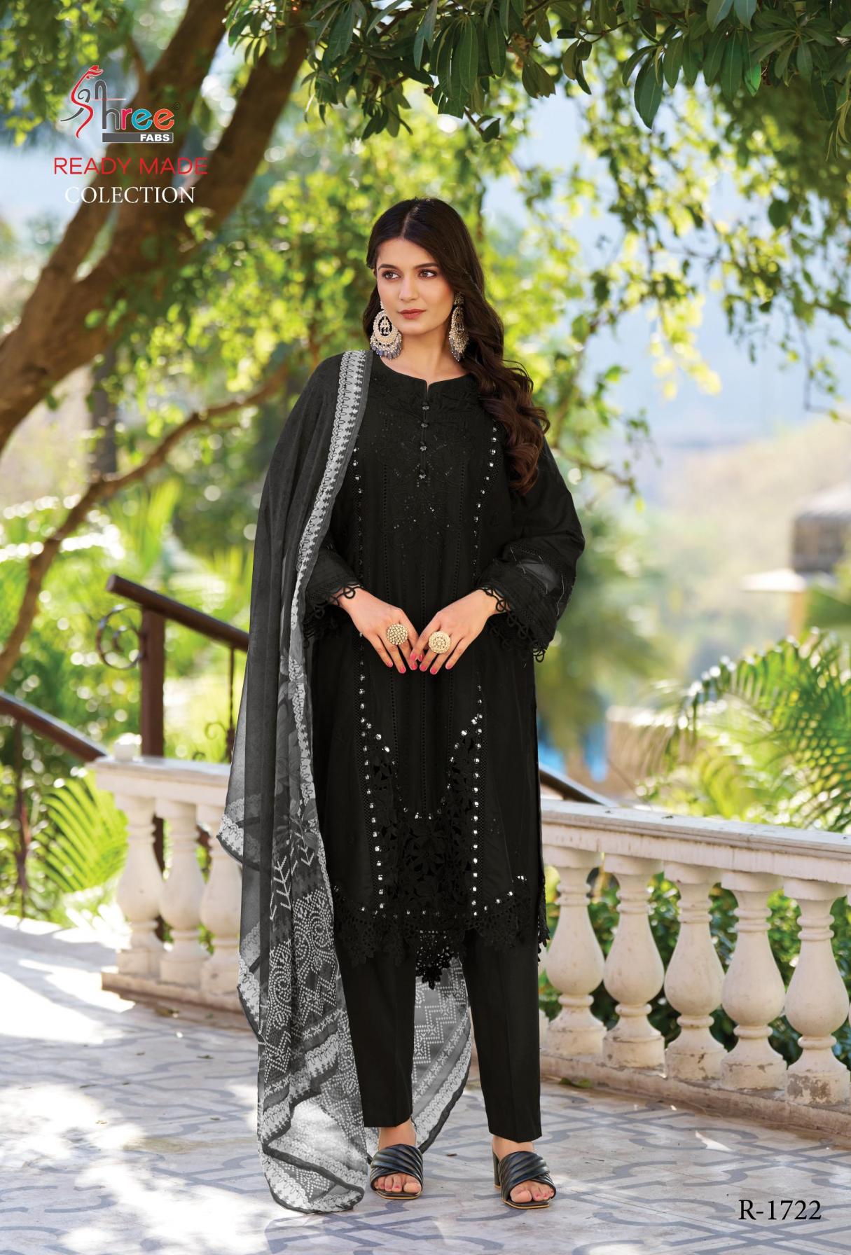 SHREE FABS R-1722 READYMADE COTTON LAWN MODERN PAKISTANI SUIT FOR WOMENS