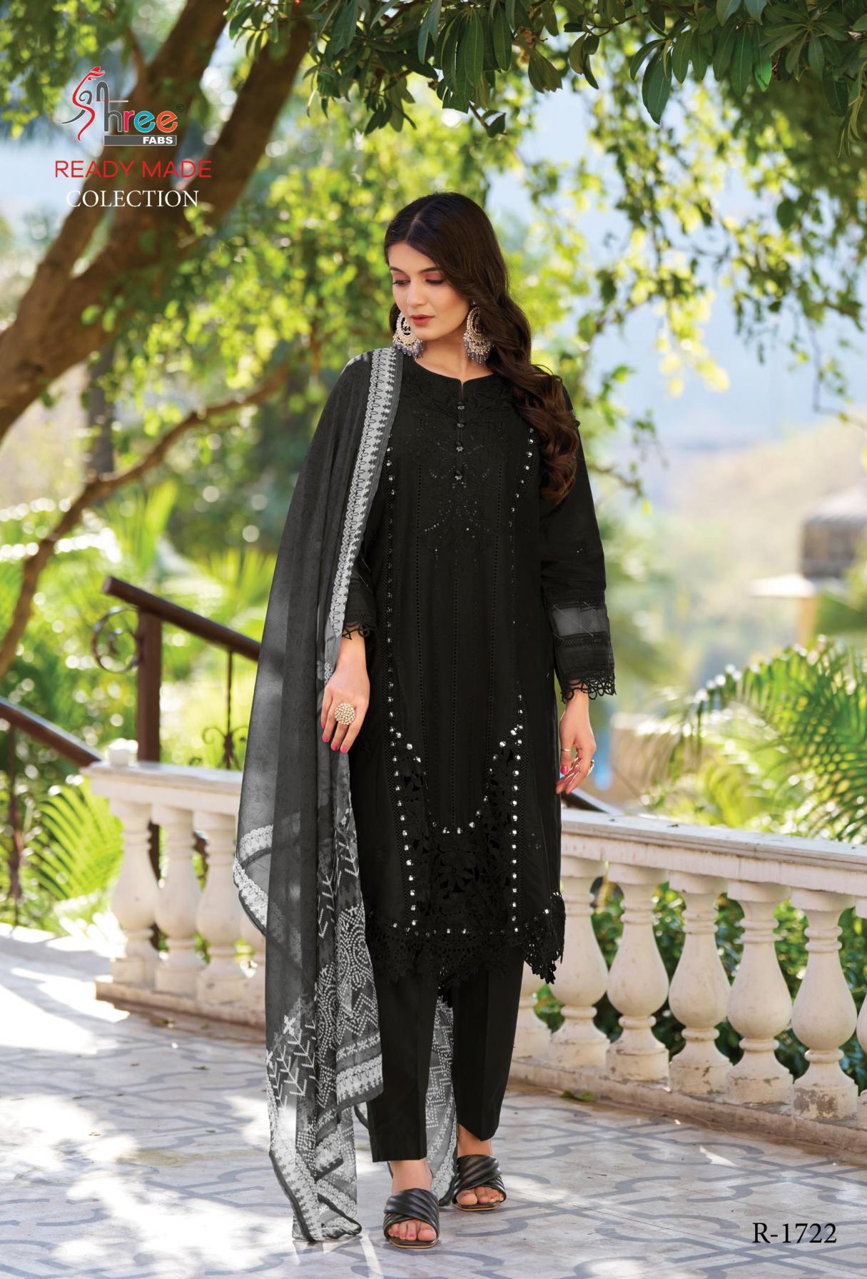 SHREE FABS R-1722 READYMADE COTTON LAWN MODERN PAKISTANI SUIT FOR WOMENS