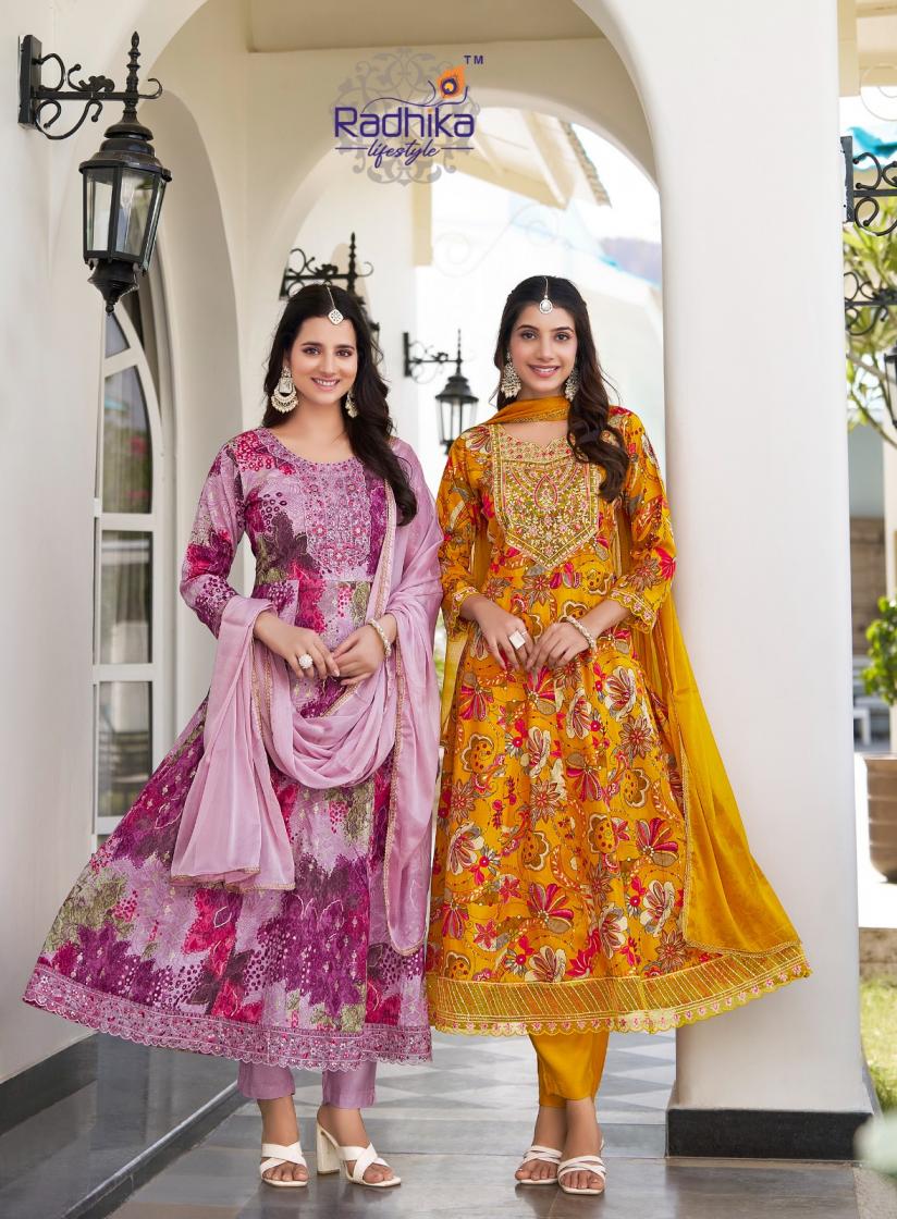 SUMMER BEAUTY VOL 4 BY RADHIKA LIFESTYLE COTTON FULL STITCH BIG SIZE INDIAN LADIES SUIT