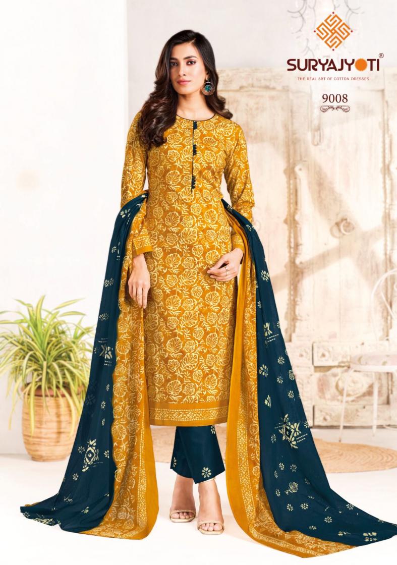 SURYAJYOTI PRESENT PEHNAVA VOL 9 PURE COTTON DAILY WEAR UNSTITCHED DRESS MATERIAL