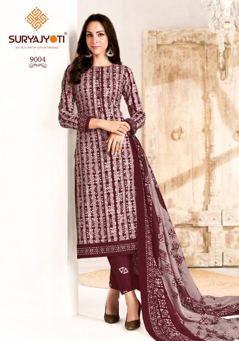 SURYAJYOTI PRESENT PEHNAVA VOL 9 PURE COTTON DAILY WEAR UNSTITCHED DRESS MATERIAL