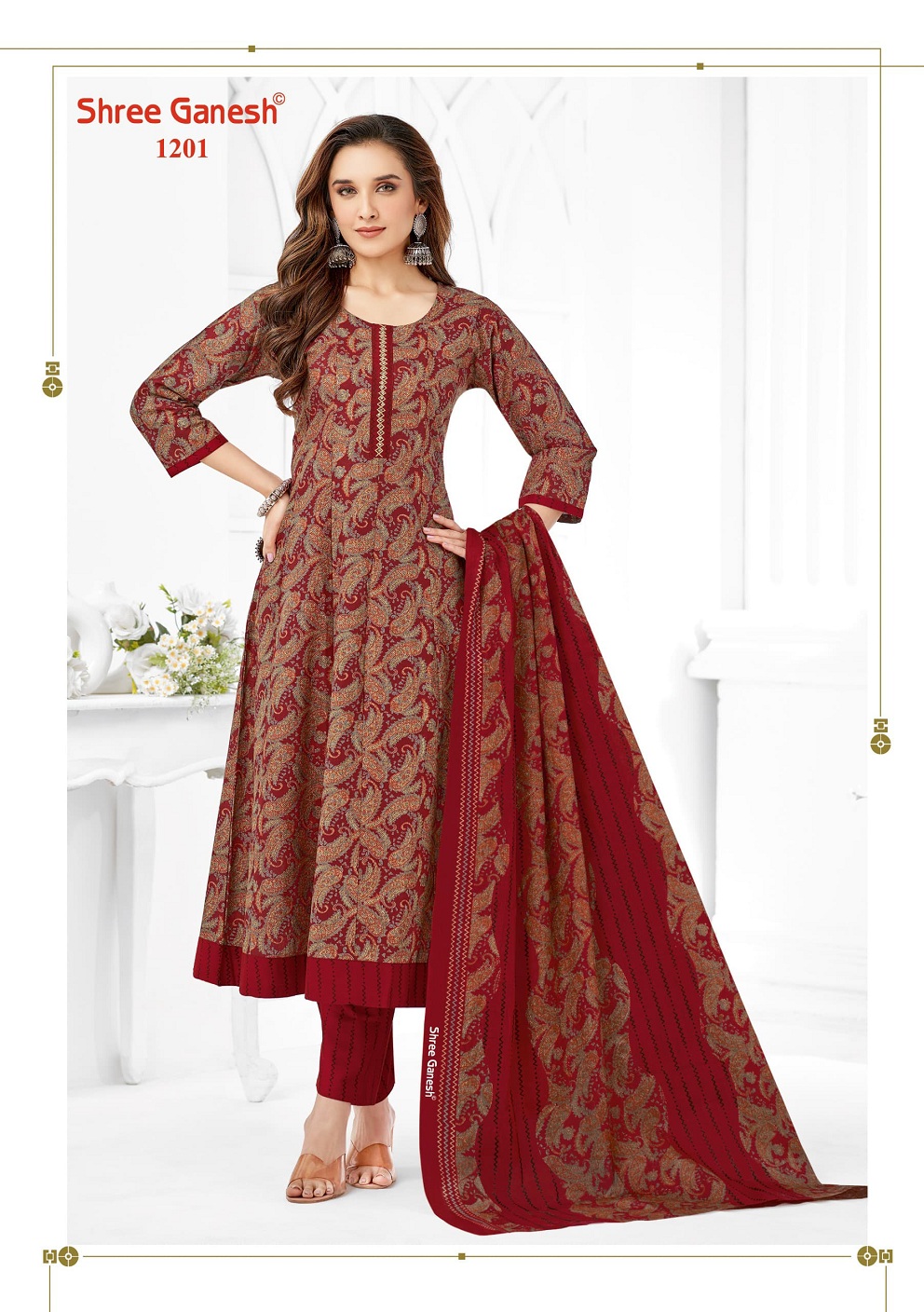 SHREE GANESH ZAANAT VOL-2 WHOLESALE TRENDY ANARKALI STYLE KURTI PAN WITH DUPATTA