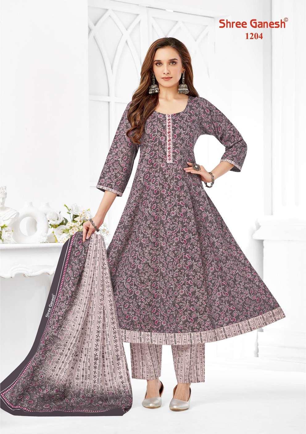 SHREE GANESH ZAANAT VOL-2 WHOLESALE TRENDY ANARKALI STYLE KURTI PAN WITH DUPATTA