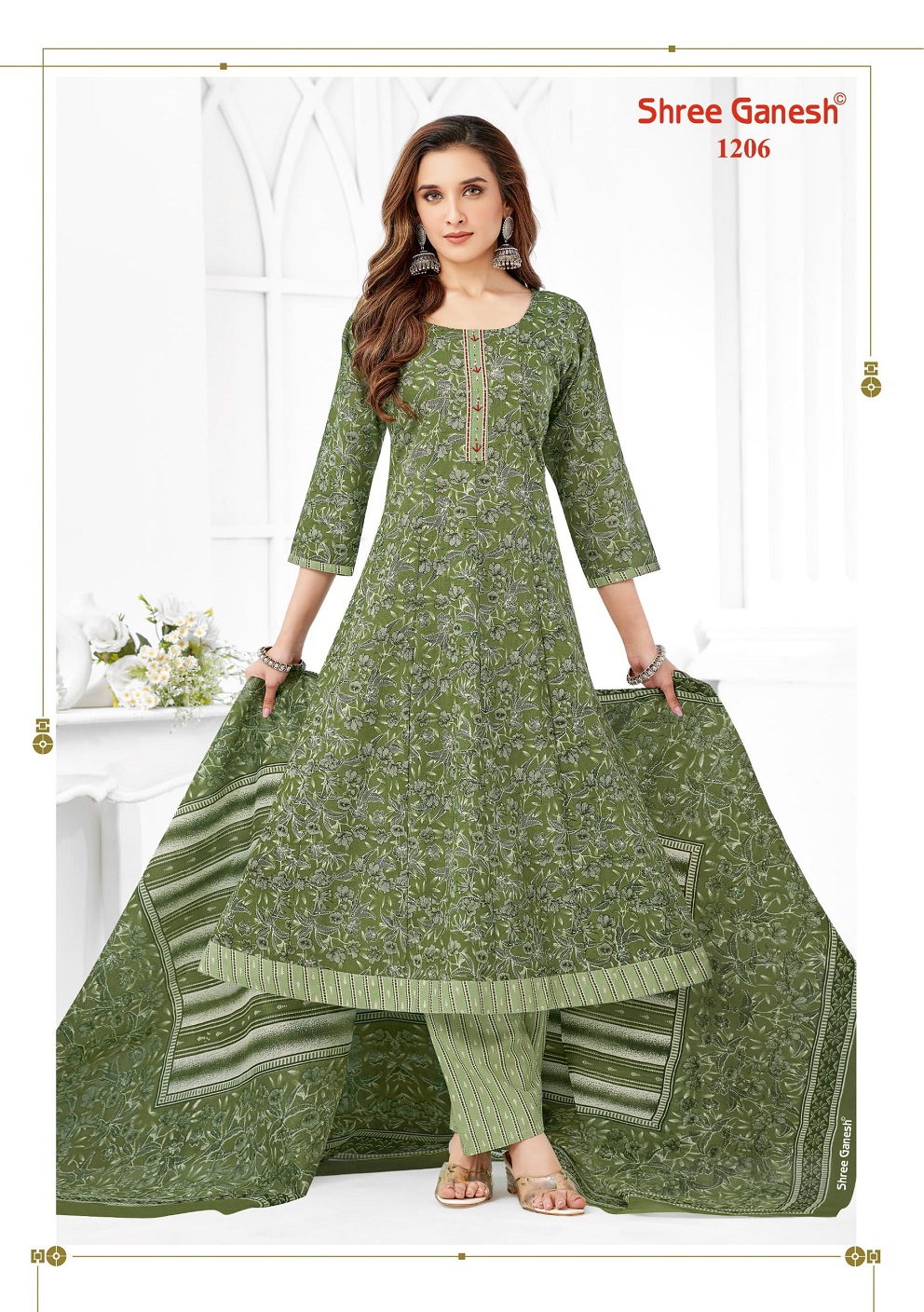 SHREE GANESH ZAANAT VOL-2 WHOLESALE TRENDY ANARKALI STYLE KURTI PAN WITH DUPATTA
