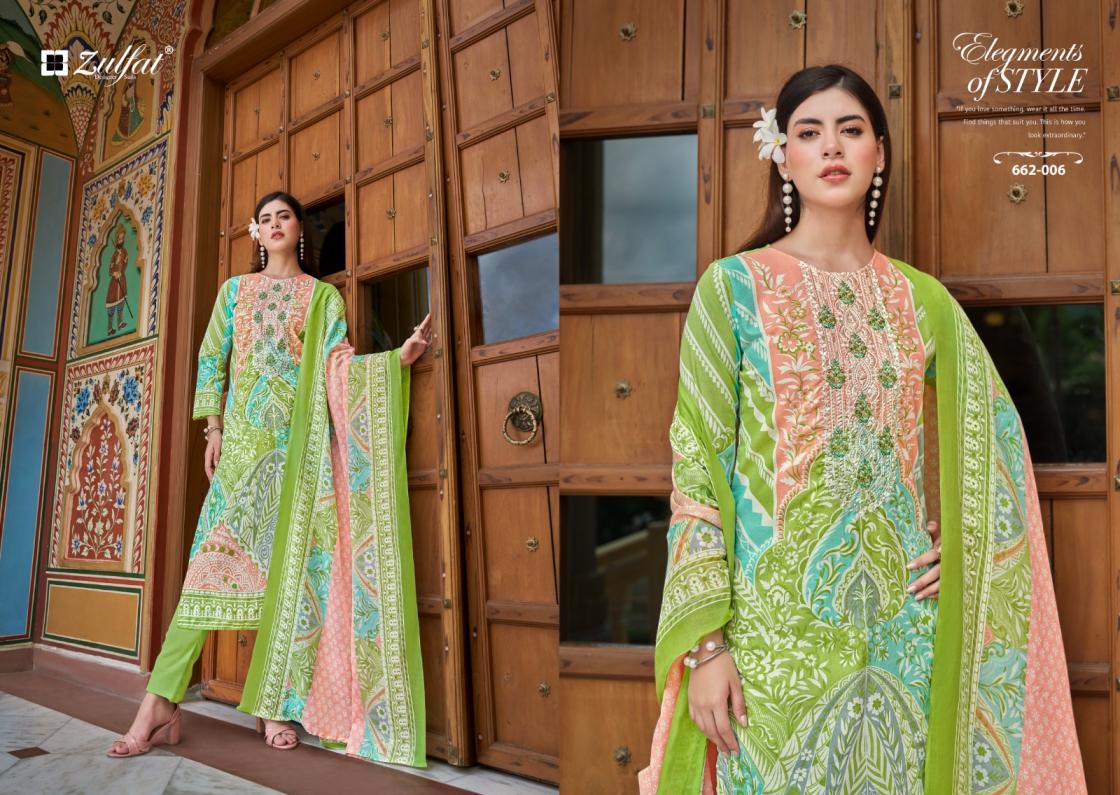 NOOR VOL 3 BY ZULFAT DESIGNER COTTON MODERN PAKISTANI DRESS MATERIAL