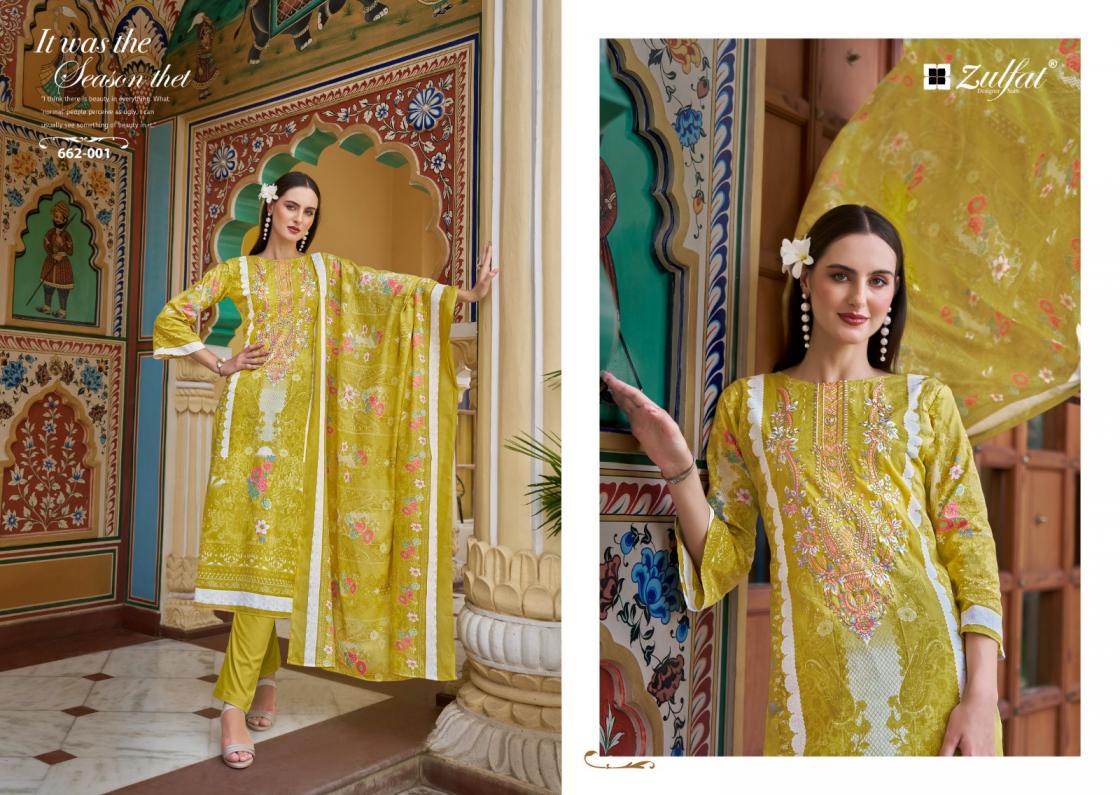 NOOR VOL 3 BY ZULFAT DESIGNER COTTON MODERN PAKISTANI DRESS MATERIAL