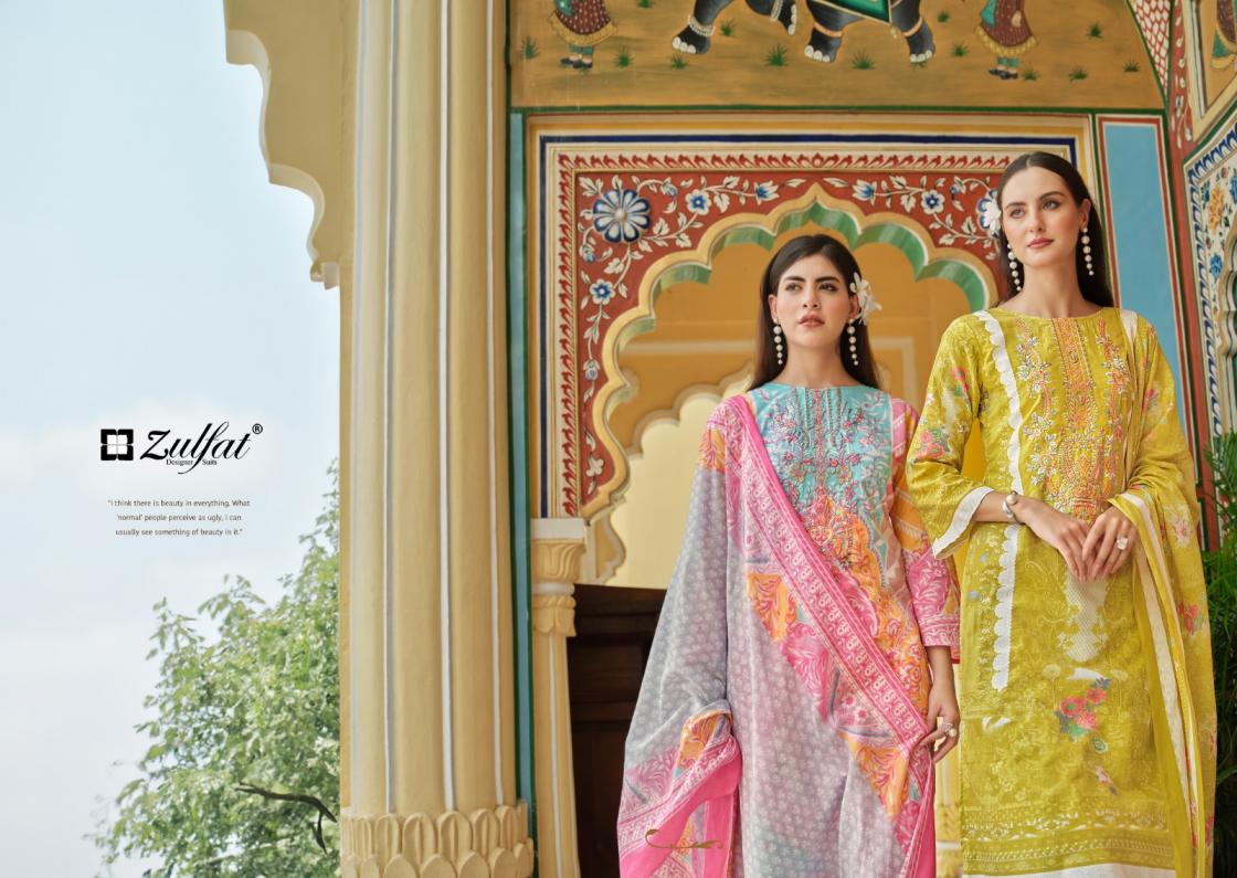 NOOR VOL 3 BY ZULFAT DESIGNER COTTON MODERN PAKISTANI DRESS MATERIAL