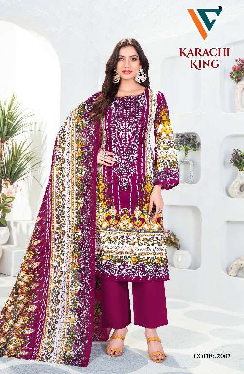 Vandana Karachi King Vol-20 Wholesale Cotton Printed Dress Material