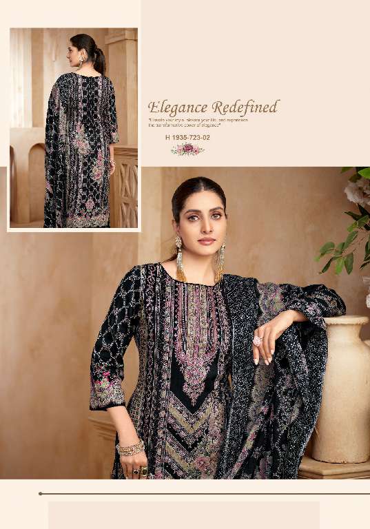 ALOK SUITS KAARA WHOLESALE PURE ZAM COTTON FANCY PRINT WITH HAND WORK CLASSIC DRESS MATERIAL