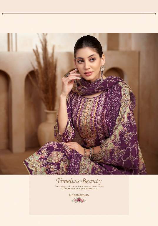 ALOK SUITS KAARA WHOLESALE PURE ZAM COTTON FANCY PRINT WITH HAND WORK CLASSIC DRESS MATERIAL