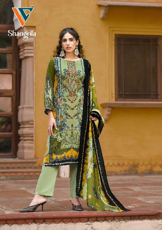 Vandana Shangrila Vol-1 Wholesale Digital Style Rayon Karachi Printed Dress Material