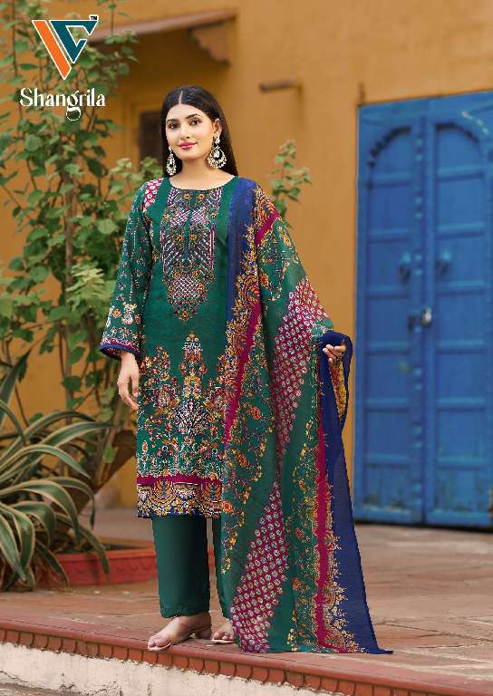 Vandana Shangrila Vol-1 Wholesale Digital Style Rayon Karachi Printed Dress Material