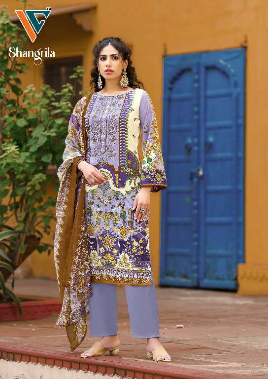 Vandana Shangrila Vol-1 Wholesale Digital Style Rayon Karachi Printed Dress Material