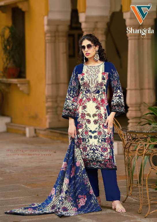 Vandana Shangrila Vol-1 Wholesale Digital Style Rayon Karachi Printed Dress Material
