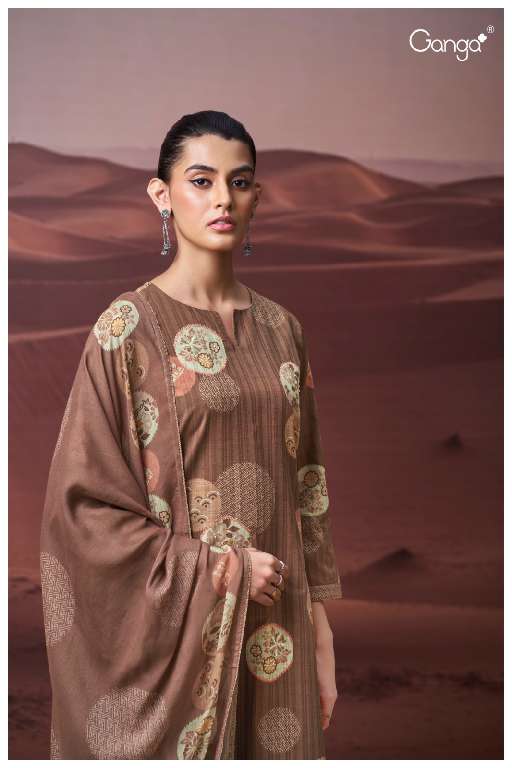GANGA PRACHITI S3593 WHOLESALE PREMIUM COTTON PRINTED WITH HAND WORK BEAUTIFUL DERSS