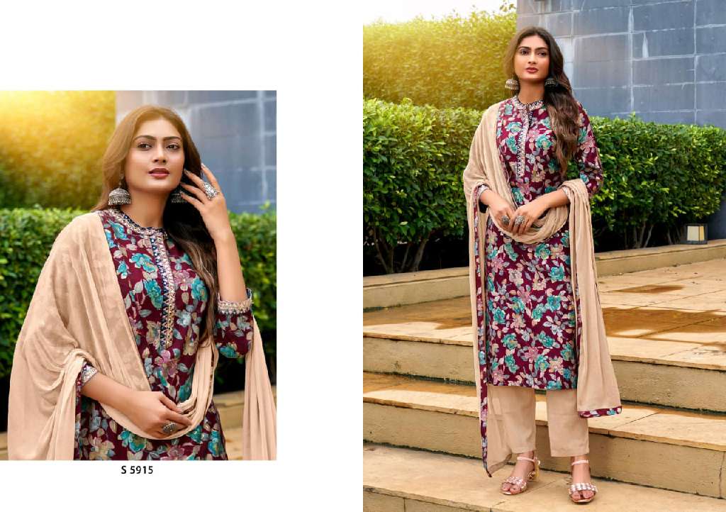 SBS BY SUBHASH PRESENT KANCHANA WHOLESALE DESIGNER 3 PCS SUITS