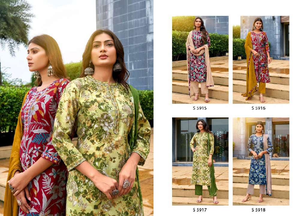 SBS BY SUBHASH PRESENT KANCHANA WHOLESALE DESIGNER 3 PCS SUITS