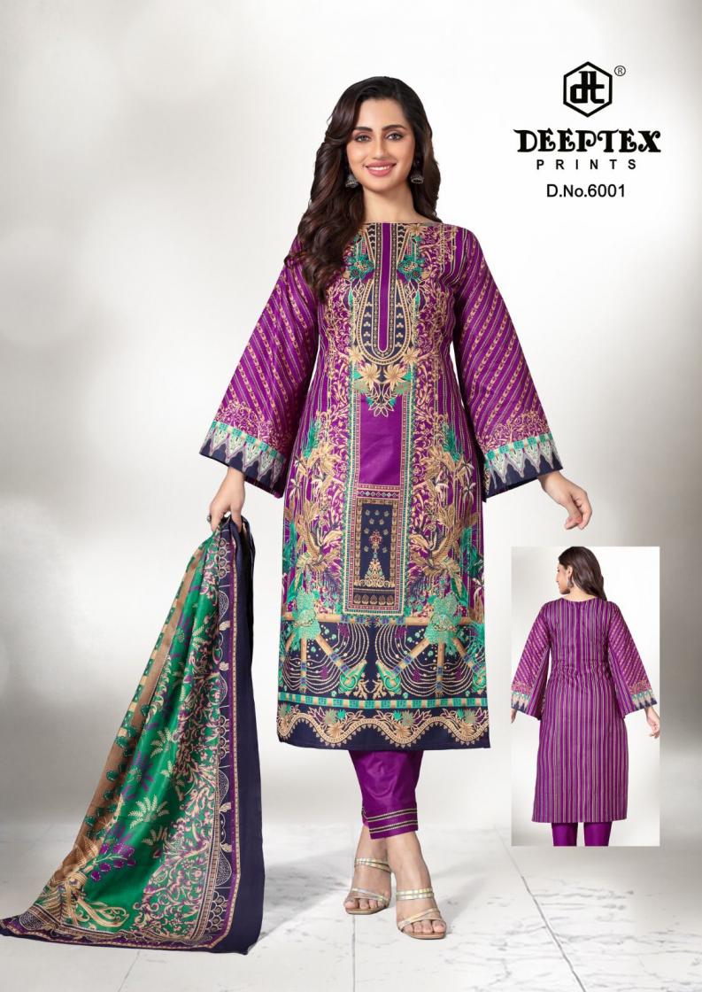DEEPTEX PRINTS ROOHI ZARA VOL 6 COTTON LAWN UNSTITCH PAKISTANI FANCY DRESS MATERIAL
