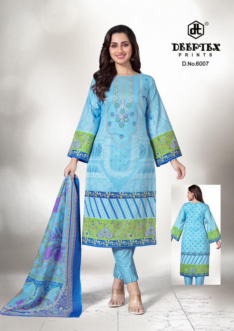 DEEPTEX PRINTS ROOHI ZARA VOL 6 COTTON LAWN UNSTITCH PAKISTANI FANCY DRESS MATERIAL