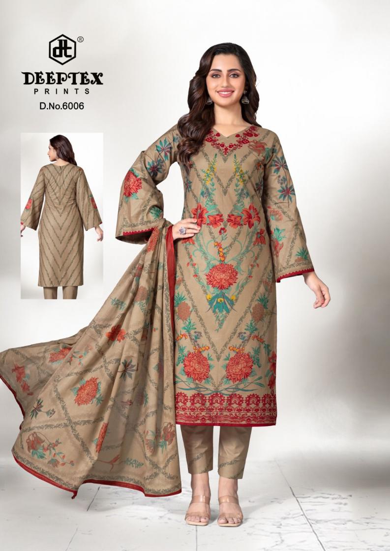 DEEPTEX PRINTS ROOHI ZARA VOL 6 COTTON LAWN UNSTITCH PAKISTANI FANCY DRESS MATERIAL
